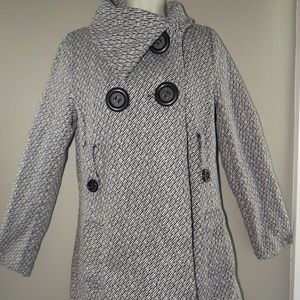 Sz Medium Last Kiss Double Breasted  Cowl Coat